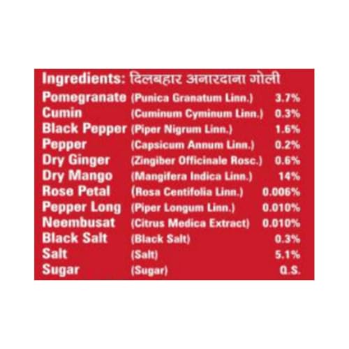 Dilbahar's Anardana Goli - 210G MT | Anardana Goli Pachak | Digestive Goli Pachak | Mukhwas Mouth Freshener | Anardana Churan Goli | Churan Digestive Mouth Freshener Mukhwas | After-Meal Treat - Image 4