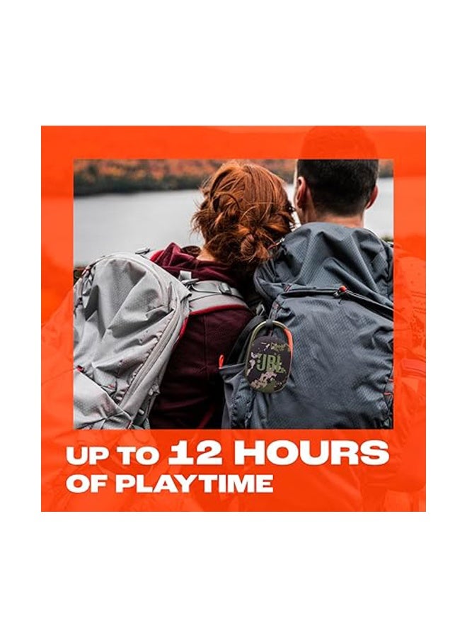 JBL Clip 5 Ultra-Portable Waterproof Bluetooth Speaker with Integrated Carabiner, Auracast™ & 15-Hour Playtime,Squad JBL Clip 5 Squad - Image 3