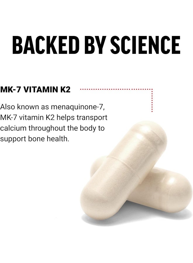 Force Factor Vitamin K2 MK-7 100mcg Capsules for Men and Women - Image 3