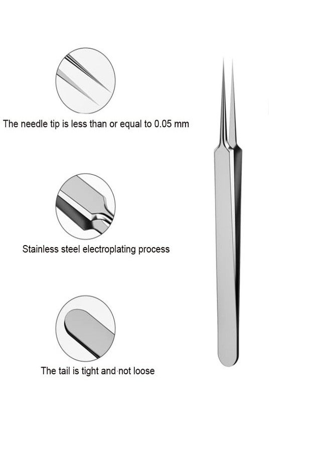 ericotry 1Pcs Stainless Steel Pointed Tweezers Ingrown Hair Tweezer Blackhead Remover Splinter Tweezer - Image 4