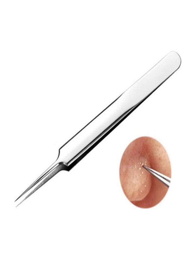 ericotry 1Pcs Stainless Steel Pointed Tweezers Ingrown Hair Tweezer Blackhead Remover Splinter Tweezer - Image 1