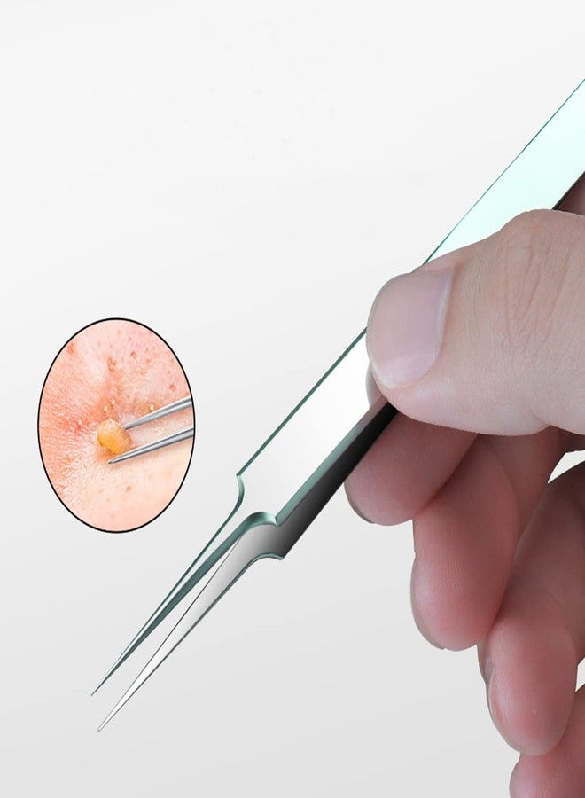 ericotry 1Pcs Stainless Steel Pointed Tweezers Ingrown Hair Tweezer Blackhead Remover Splinter Tweezer - Image 3