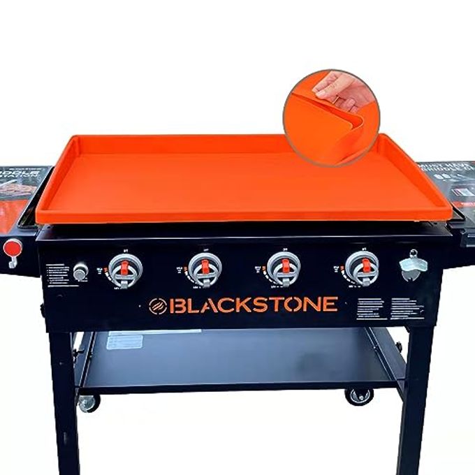 Lyonbi Griddle Cover for Blackstone 36" Inch Griddle,Silicone Griddle Cover,Blackstone Griddle Accessories,Heavy Duty Food Grade Silicone Grill Cover, All-season Grill Protective - Image 4