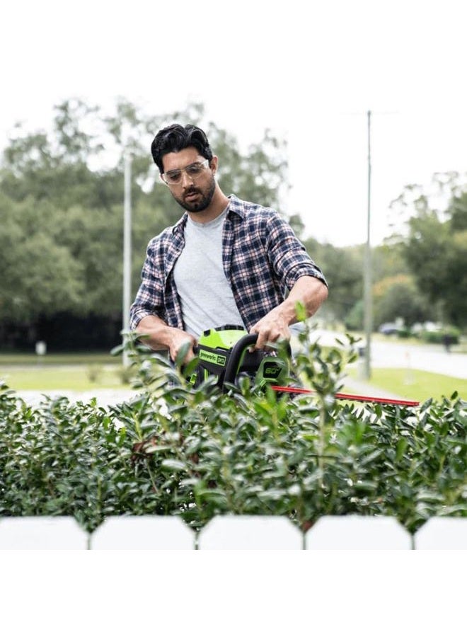 Greenworks Pro 60V 26" Brushless Hedge Trimmer w/ 2.0 Ah Battery - Image 2