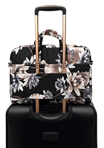 DACHEE Black Lotus Pattern 15 Inch Waterproof Laptop Shoulder Messenger Bag For 14 Inch To 15.6 Inch Laptop 15 laptop Case - Image 2
