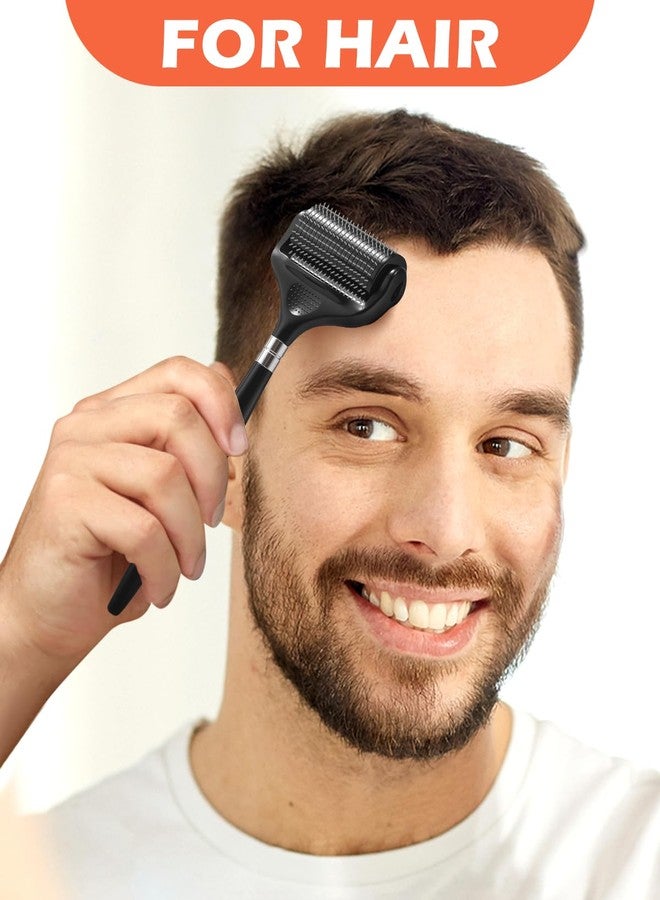 Wasali Derma Roller For Face Hair Beard，Scalp Derma Roller， Beard Microneedle Roller，Personal Use Microneedling Roller Microdermabrasion Cosmetic Beauty Instrument Self-Care Gifts For Men Women - Image 5