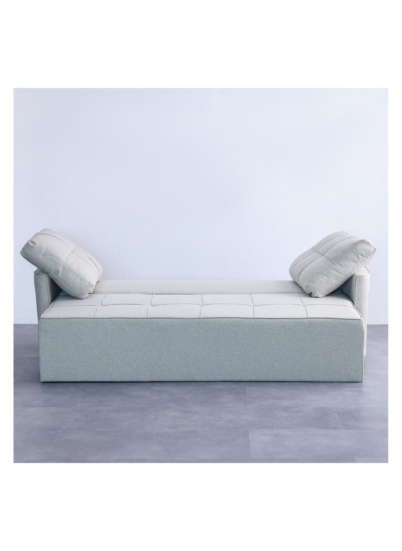 DANUBE HOME Aziyah Pull Out Fabric Sofa Bed With Storage Convertible Sleeping Sofabed Comfortable Living Room Furniture L223Xw94Xh97Cm - Brown  - Image 4