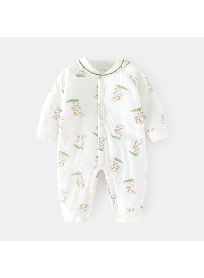 Baby Cotton-padded Romper, Infant Warm Winter Seamless Jumpsuit, Thin Cotton Thickened Front-opening Children's 40g Crawling Suit