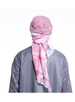 Generic Keffiyeh Arab Head Scarf for Men Sheikh Muslim Turban Saudi Dubai Headwear, Shemagh Tactical Desert Neck Headwear for Men and Women, 55x55 Inch  - Image 3