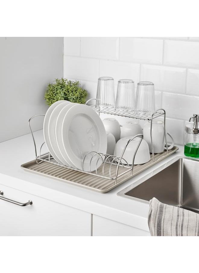 Beauenty Dish drainer, beige/galvanised, 52x35 cm  - Image 4
