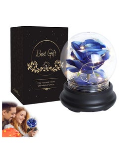 KASTWAVE Rose Flower Gifts for Her, Rose in Glass Dome Beauty, Birthday Gifts For Women, Artificial Flower Rose For Her, Rose in a Glass Mom Gifts Birthday Gifts Wedding Anniversary Decorations  - Image 5