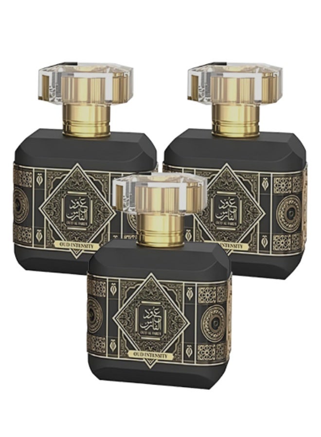 Al Fares 3 Pieces Oud Al Fares Oud Intensity Perfume For Men 100ml EDP - Image 1