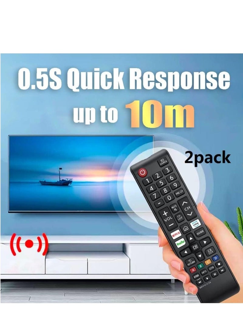 ELTRAZONE BN59-01315A Replacement Remote Control for Samsung TV (2-Pack) – Siawclub Universal Infrared Remote for Samsung Smart TV, LED, LCD, HDTV, 4K, 3D, Series TV – Includes Battery - Image 3