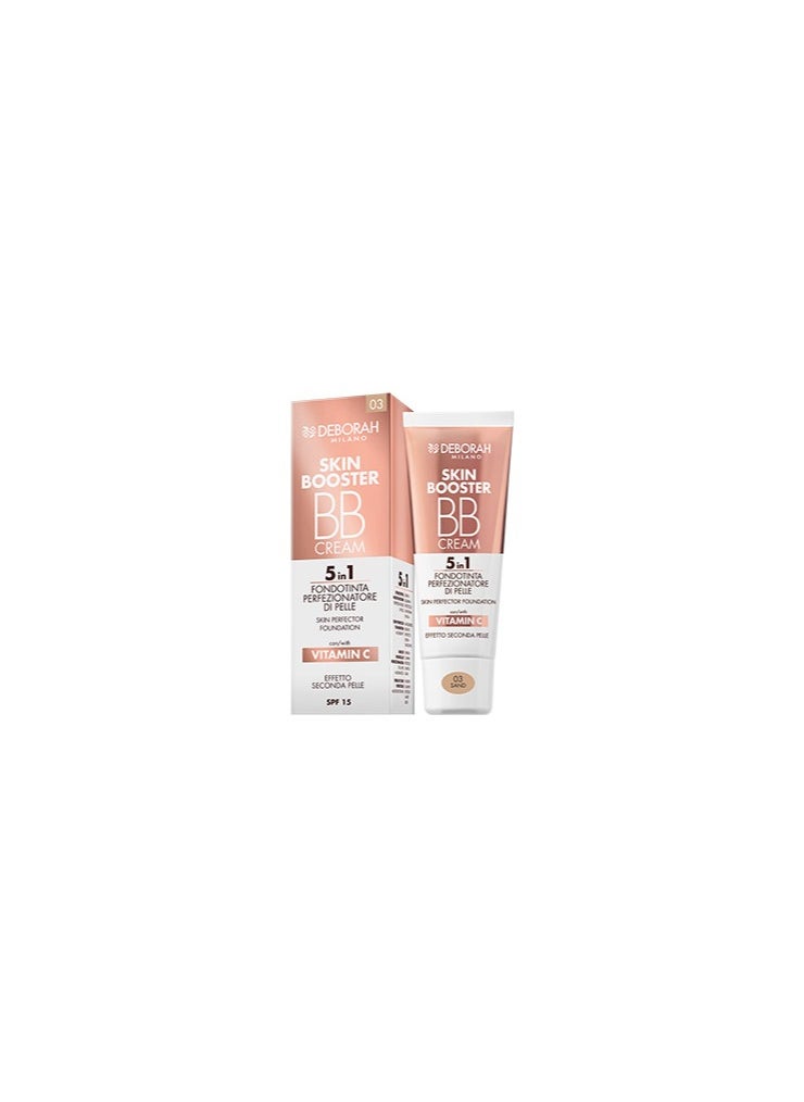 DEBORAH MILANO - SKIN BOOSTER BB CREAM 5 IN 1 SKIN PERFECTOR FOUNDATION 03 - SAND - Image 1