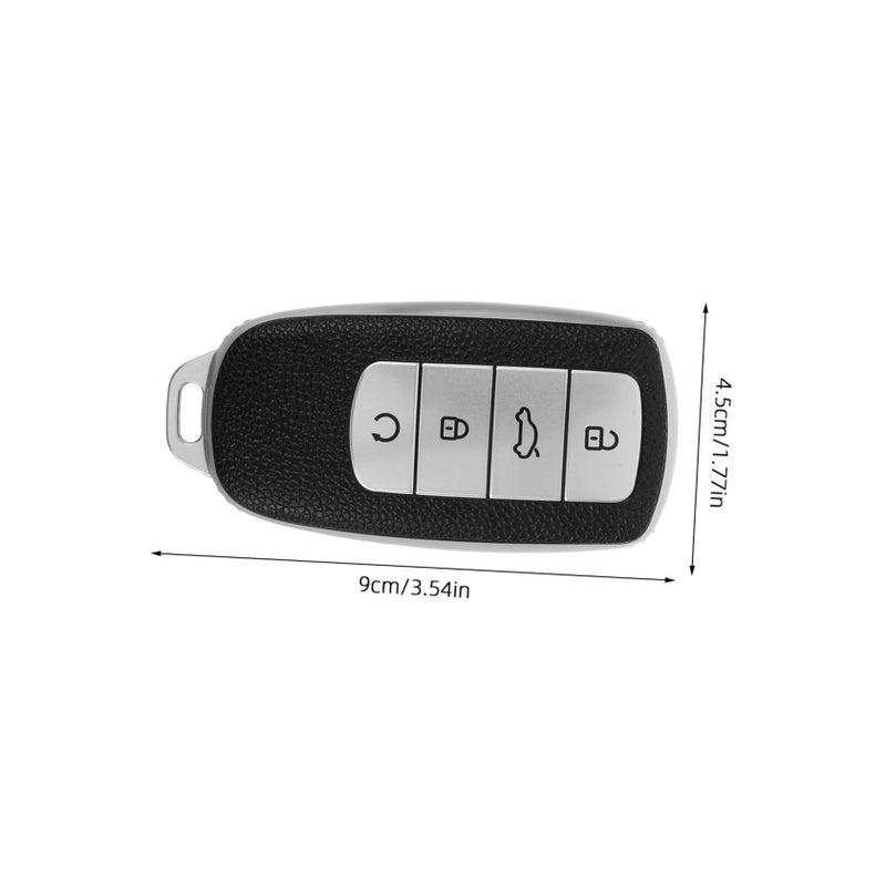 2Pcs Full Protective Car Key Cover Case For SUV Pro TPU Key Fob Sleeve Signal Friendly Design Scratch Drop Resistant Accessory Silver - Image 3