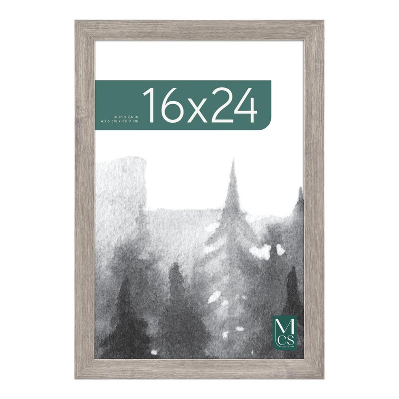 MCS Museum Poster Frame 16x24 Barnwood Vertical  Horizontal Wall Hanging Large Picture Frame for Photos Posters  Art Prints 1Pack