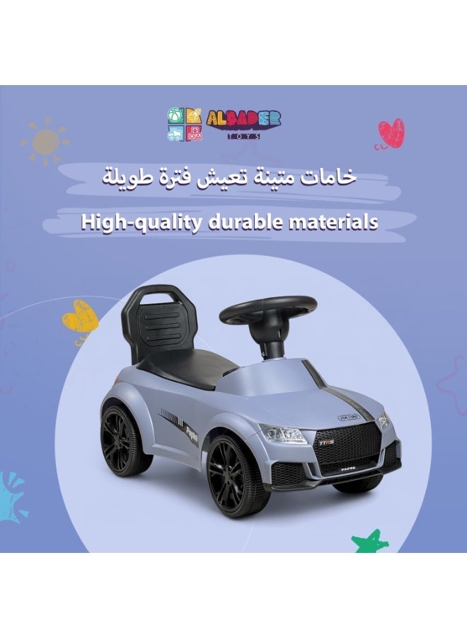 ALBADER Kids Ride On Push Car Sports Design Musical Ride On Car for Toddlers with Lights Storage Under Seat Comfortable Backrest Strong Wheels Indoor Outdoor Sliding Car Toy Multiple Colors Kids Push Car Ride On Toy - Image 5