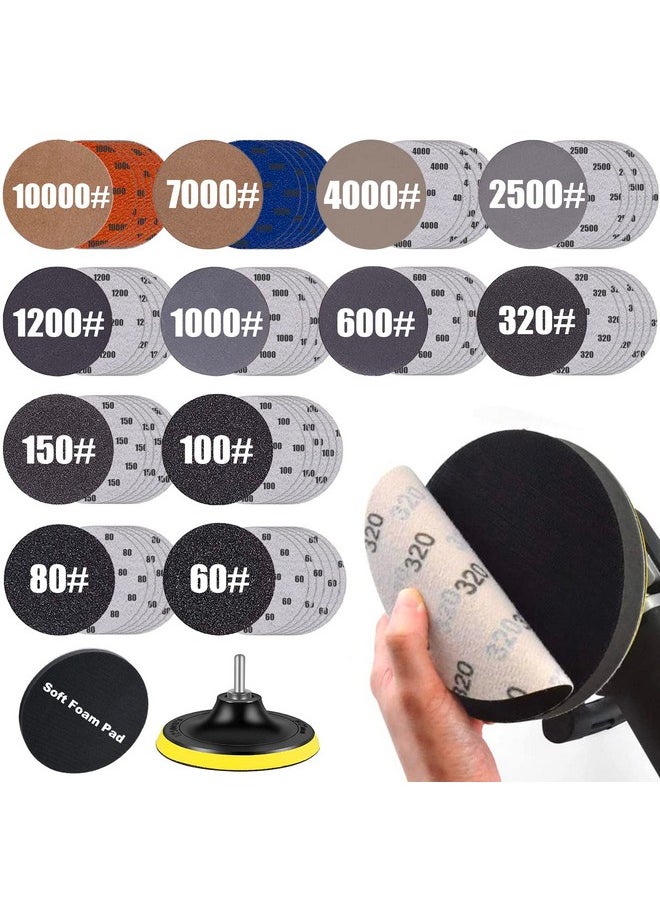 Depvko Water Grit Sandpaper 60/80/100/150/320/600/1000/1200/2500/4000/7000/10000 and 5-inch Backing Pad Set, Wet Dry Electric Hook &Loop Sanding Disc with Pad, Grinding Abrasive Paper - pzsku/ZE076A46A0F3E522AE388Z/45/_/1740982920/32b440cd-12c8-4e64-b6aa-f4e20e392419