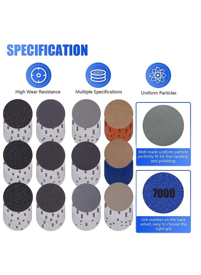 Depvko Water Grit Sandpaper 60/80/100/150/320/600/1000/1200/2500/4000/7000/10000 and 5-inch Backing Pad Set, Wet Dry Electric Hook &Loop Sanding Disc with Pad, Grinding Abrasive Paper - pzsku/ZE076A46A0F3E522AE388Z/45/_/1740982921/3a281563-457e-466c-b5e3-417c4c717138