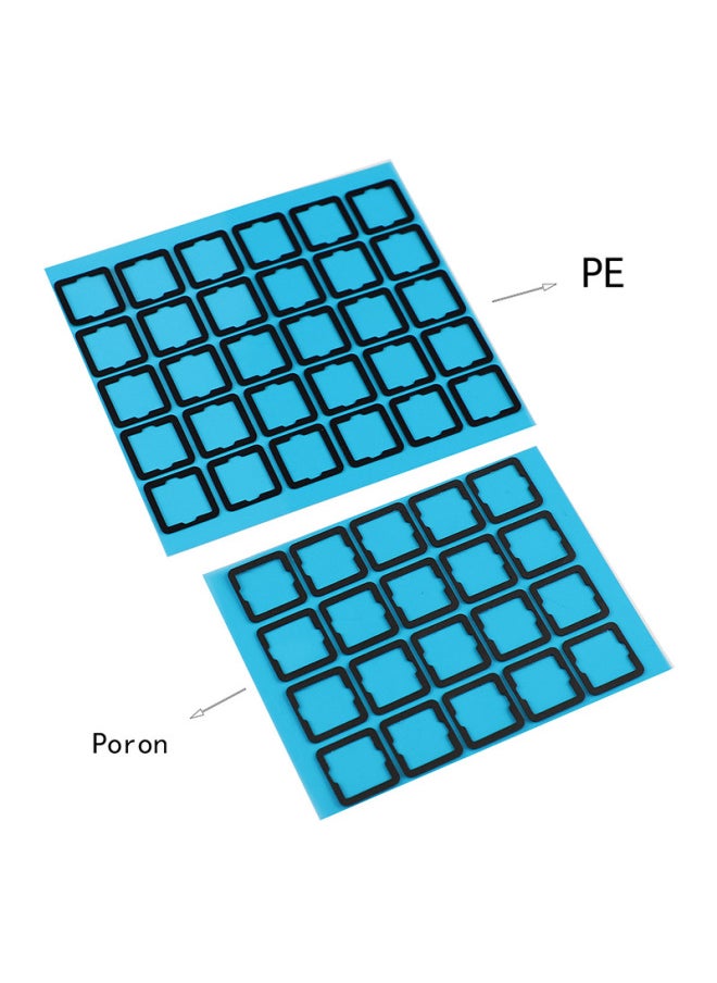 Generic - Customized Poron Ixpe Eva Axis Pad Foam Material Keyboard Axis Positioning Plate Foot Pad Mechanical Keyboard-Color:poron Shaft Pad 120 Piece A Pack - Image 1