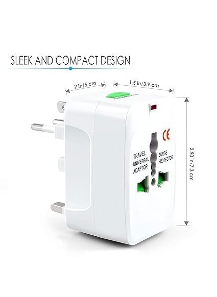 Generic Universal Worldwide International Travel Adapter Plug Travel Accessories Includes Surge Protector ABDeals  - Image 3