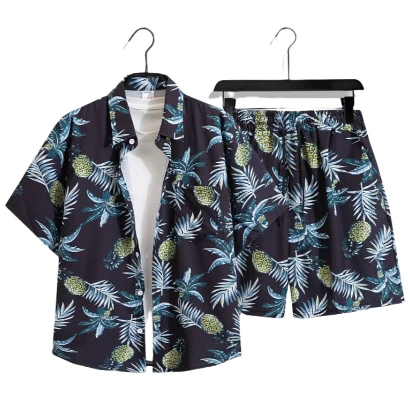 2025 Fashion Men'S Summer Short-Sleeved T-Shirt Basketball Jersey Casual Trendy Shorts Two-Piece Set Korean Style Trendy - Image 5