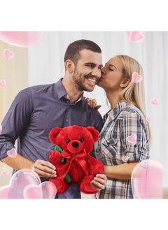 Christmas Plush Stuffed Animal Bear With Rose Funny Cute Stuffed Animal Plush Gifts For Kids Toddler Girlfriend Xmas Valentine'S Day,11.8 Inches(Red) - pzsku/ZE076C587431EA6698424Z/45/_/1732773890/0b6bbbd4-7f9e-4e60-b572-849a34133179