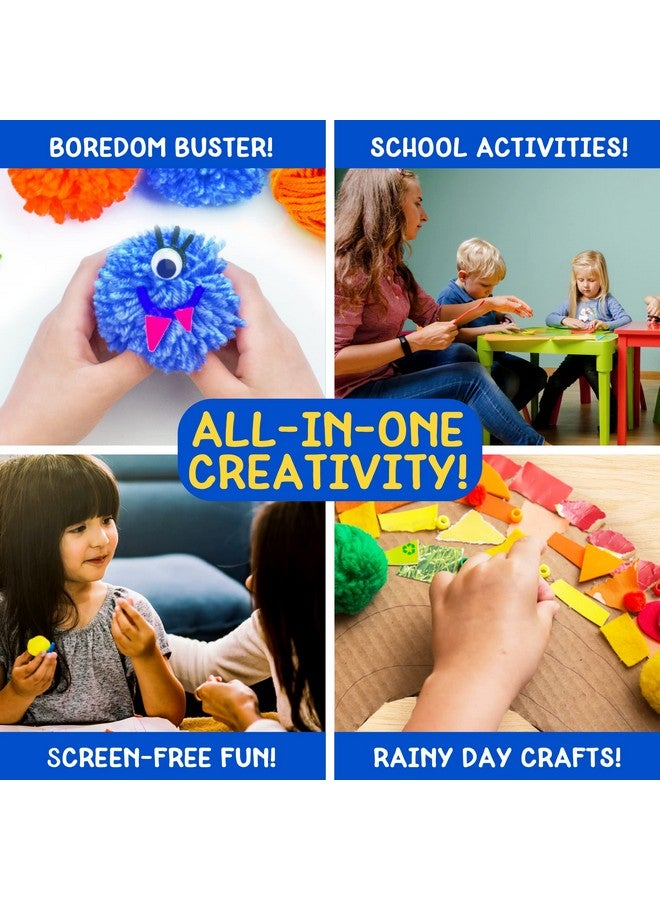 Made By Me! Ultimate Jar of Crafts, 200+ Piece Rainbow Craft Supply Bundle, Craft Supplies Starter Kit, Great Arts & Crafts Kit for Travel and On-The-Go, Perfect for Kids and Adults Ages 6+ - Image 3