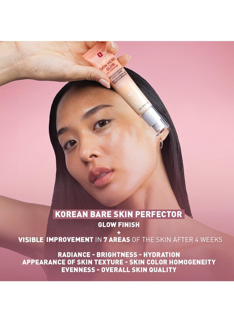 erborian Erborian Skin Hero Glow, Non Tinted Korean Bare Skin Perfector Face - Korean Skincare with Ginseng Extract & Hyaluronic Acid - Facial Cream Hydrates & Smooths – Glass-Skin Finish 40 ml  - Image 2