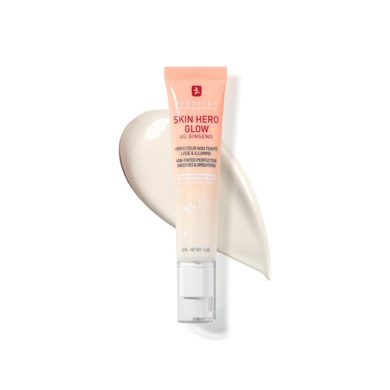 Erborian Skin Hero Glow, Non-Tinted Bare Perfector, Illuminates, Highlights, Hydrates, Smooths for Natural Radiant, Glass, Dewey Look, Korean Skincare - Image 1