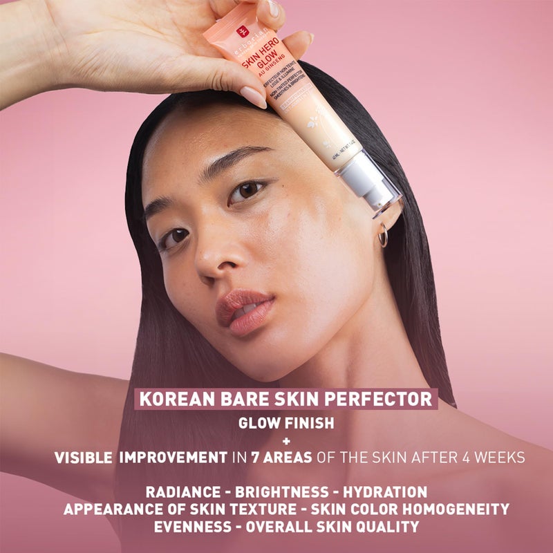 Erborian Skin Hero Glow, Non-Tinted Bare Perfector, Illuminates, Highlights, Hydrates, Smooths for Natural Radiant, Glass, Dewey Look, Korean Skincare - Image 2