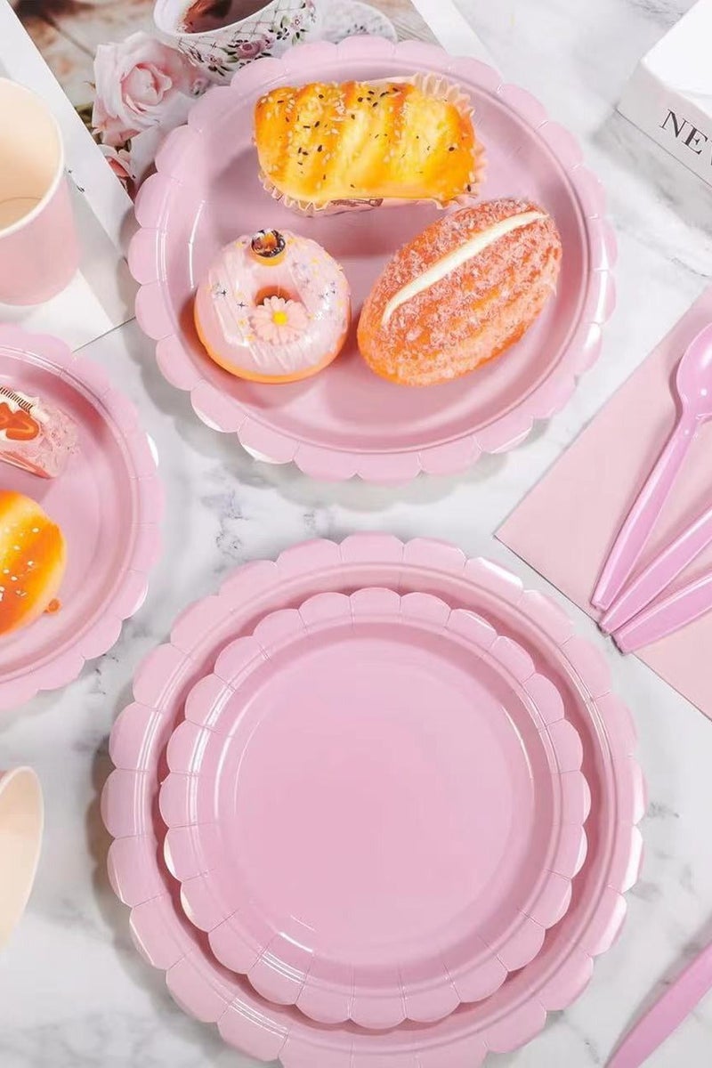 175 PCS Party Supplies Party Packs Set, 25 Disposable Paper Tableware, Plate, Napkin, Cup Plastic Set for Wedding, Birthday, Baby Shower, Holiday - Image 4