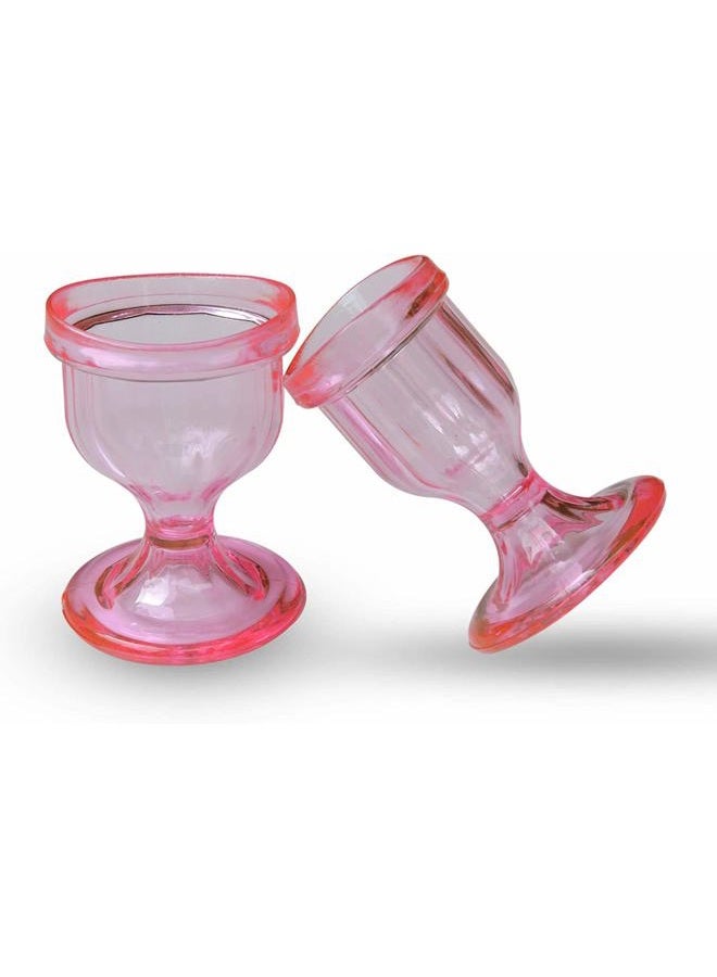ANCIENTIMPEX ANCIENT IMPEX Pink Colored Eye Wash Cups for Effective Eye Cleansing - Eye Shaped Rim, Snug Fit (Set 2 Pcs.) - Image 4