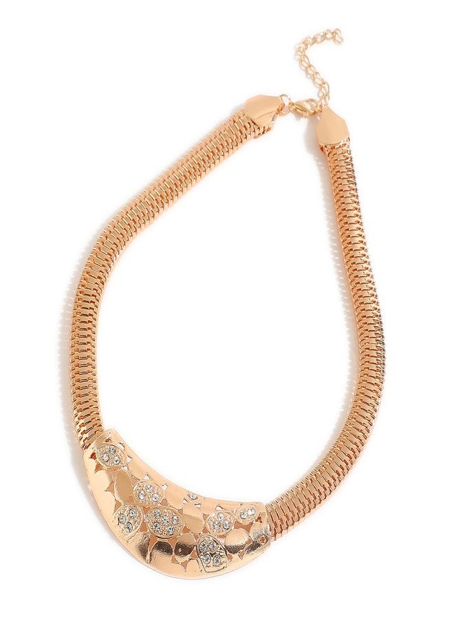 SOHI Gold Plated stones Designer Jewellery Set, Necklace, Earrings, Bracelet & Ring | Indo-western jewellery set for women, gold plated jewellery set for women traditional, Alloy |7184 - Image 4