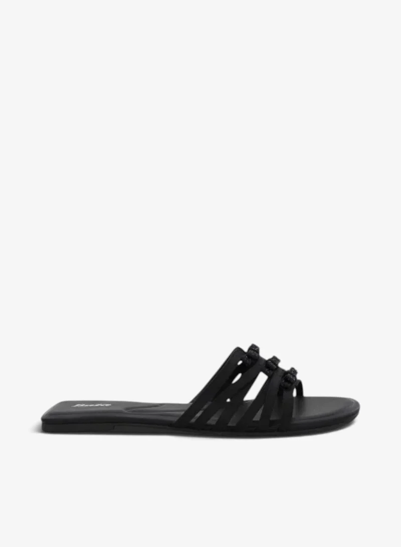 Bata Slip On Flat Slide Sandals