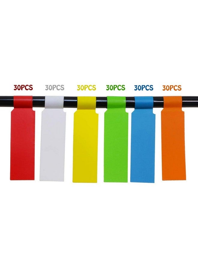 Mini Skater 180 Packs Self Adhesive Cable Labels Waterproof Assorted Color Tear Resistant 6 Sheet Label Stickers For Office Work School Computer Cord Laser Printer - Image 2