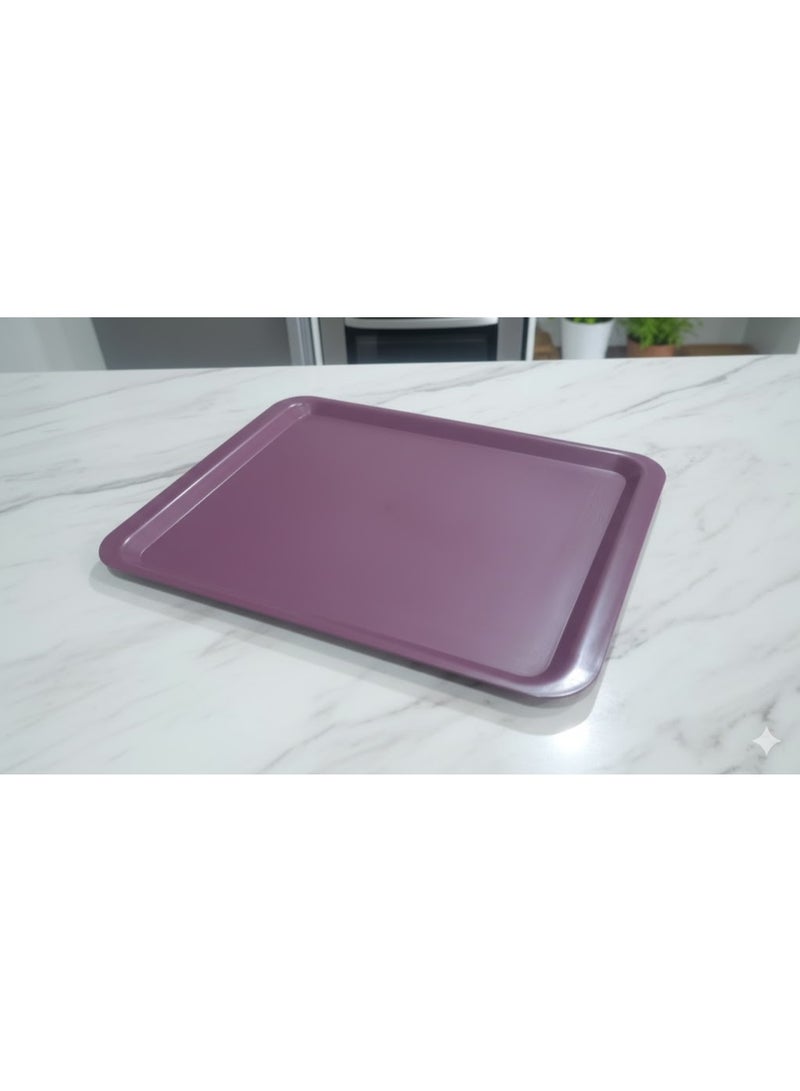 favilla 3-Piece Serving Tray Set - Assorted Sizes - For easy serving of food and drinks. Stain and scratch resistant, easy to clean, lightweight, suitable for everyday indoor and outdoor use, convenient design for carrying and use with trolleys. - Multicolored - Image 3