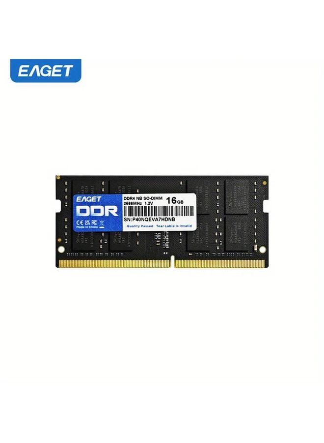 Eaget 16GB 2666MHz DDR4 Laptop RAM SODIMM Low Voltage Intel AMD Notebook - Image 1