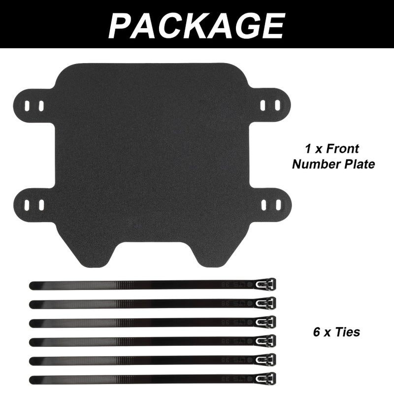 PSLER Motorcycle Front Number Plate - Front Plate for Light Bee S/X Ebike and Sting R / MX3 / MX4 / Pro SS Electric Dirt bike, Highly Elastic Plastic - Image 5