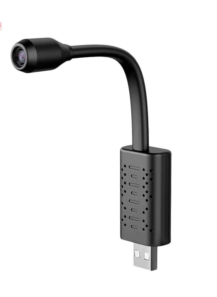 Generic - NEW USB Portable WiFi Camera – Mini Wireless 360° Rotatable IP Camera with Motion Detection, Compact Design (Black) - Image 1