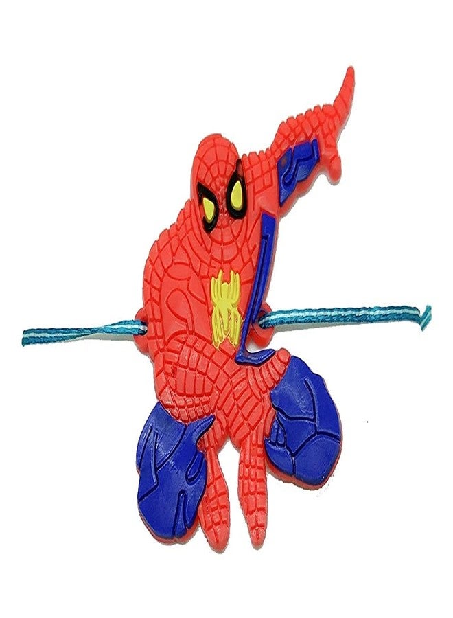 VR Creatives Rakhi for Kids,Kids Rakhi,Rakhi for brother,Spiderman,Peepa Pig,Krishna, Bal Ganesh, Pub G,With Roli Tika SetPack Of 1 Pc (Spiderman) - Image 1
