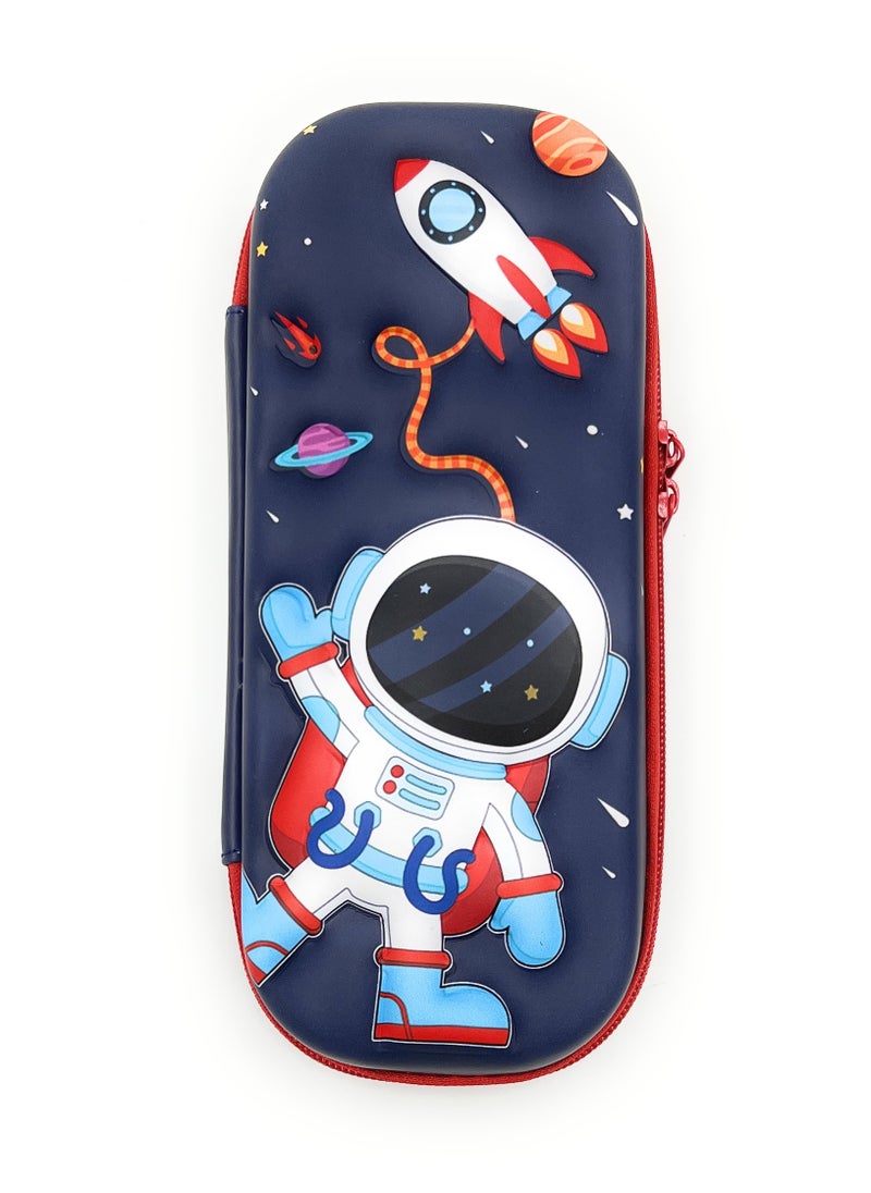 VIO - Kids 3D Astronaut Pencil Zipper Case Space Themed Spacious Stationery Storage Perfect Party Favors Great Gift for Children Fun School Supplies Lightweight Organizer Pen Pouch College Boys Girls - Image 1