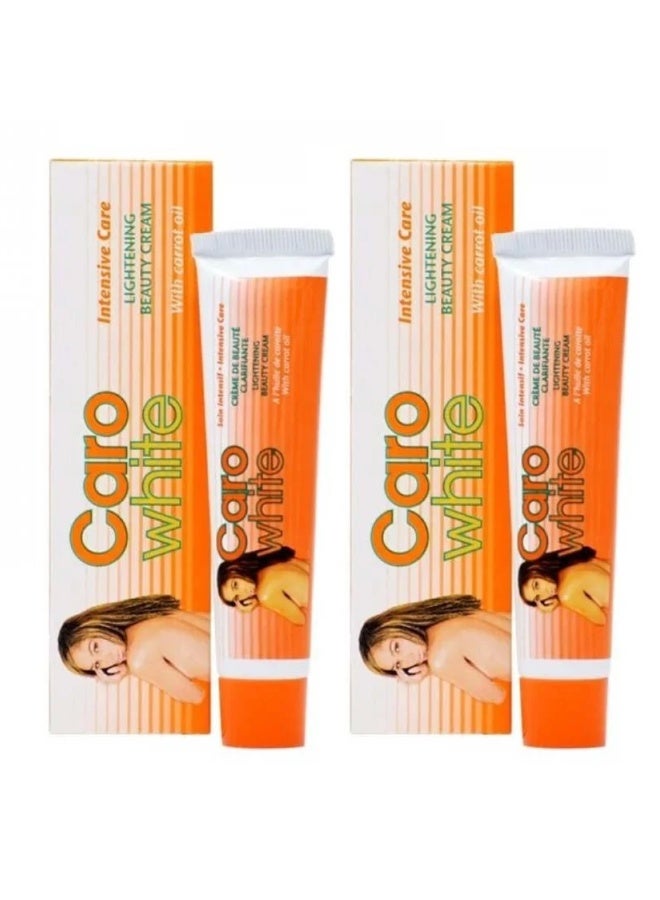 كارو وايت قطعتين من كارو وايت كريم لتبييض البشرة بزيت الجزر 30 مل - Image 1