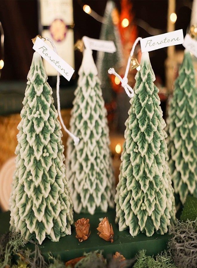 ZAKVOOR 2 Pcs 3D Christmas Tree Shape Candle Molds for Candle Making Resin Casting Silicone Mold for DIY Aromatherapy Candles Homemade Soap Wax Plaster Polymer Clay Decoration - Image 4