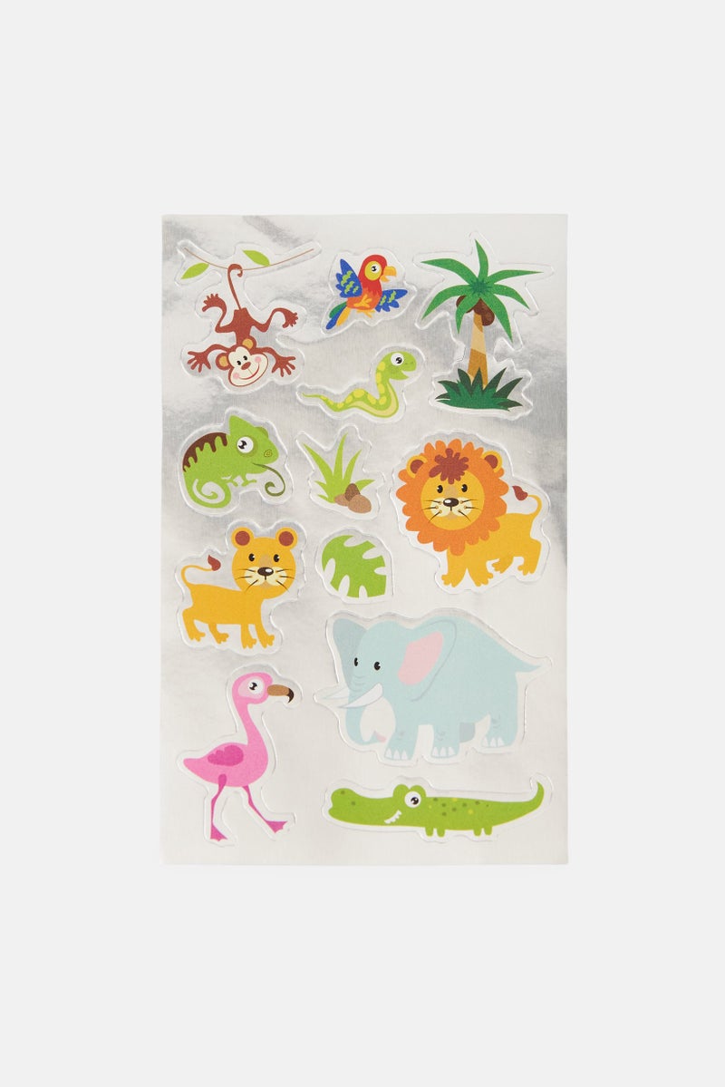 Expertiz 5 Sheets Animal Sticker, Multicolor - Image 2