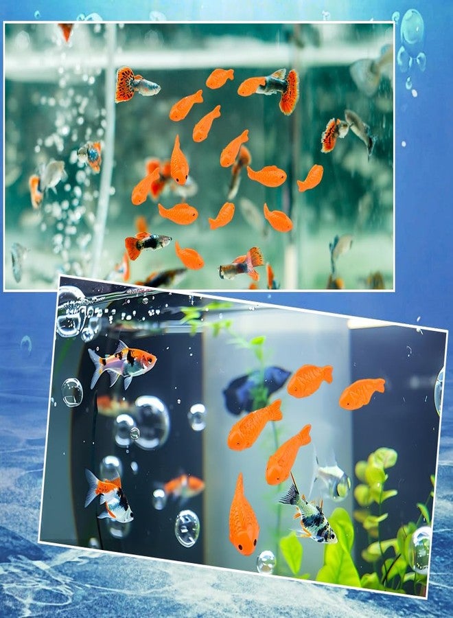 CREATCABIN 36Pcs 3 Styles Miniature Resin Fish Small Fish Figurines Dark Orange Mini Sea Ocean Marine Animal Tank Decorative Figure Statues Ornaments for Home Office Desktop Tank Aquarium DIY Decor - Image 4