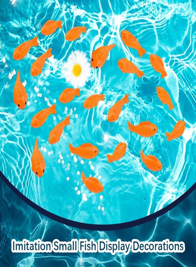 CREATCABIN 36Pcs 3 Styles Miniature Resin Fish Small Fish Figurines Dark Orange Mini Sea Ocean Marine Animal Tank Decorative Figure Statues Ornaments for Home Office Desktop Tank Aquarium DIY Decor - Image 5