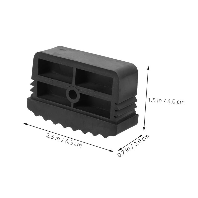 Non Slip Rubber Ladder Feet Covers 2PCS Safety Bumpers Pads Step Stool Replacement - Image 3