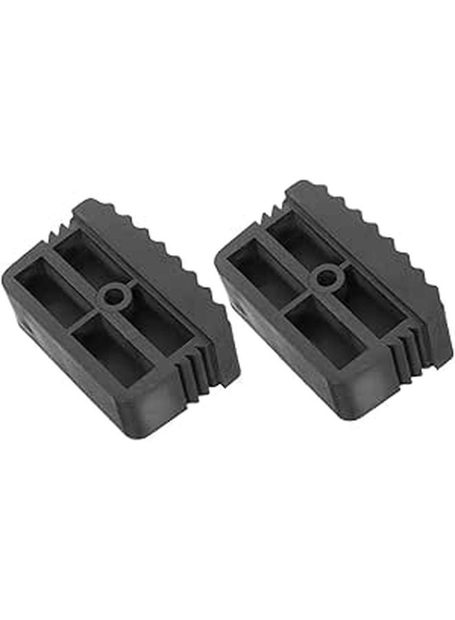 Non Slip Rubber Ladder Feet Covers 2PCS Safety Bumpers Pads Step Stool Replacement - Image 1