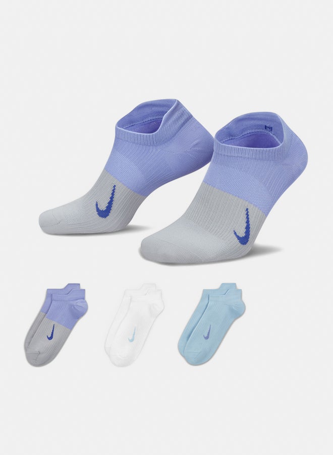 Nike Women's Nike Everyday Plus Lightweight No-Show Socks 3-Pack  - Image 2